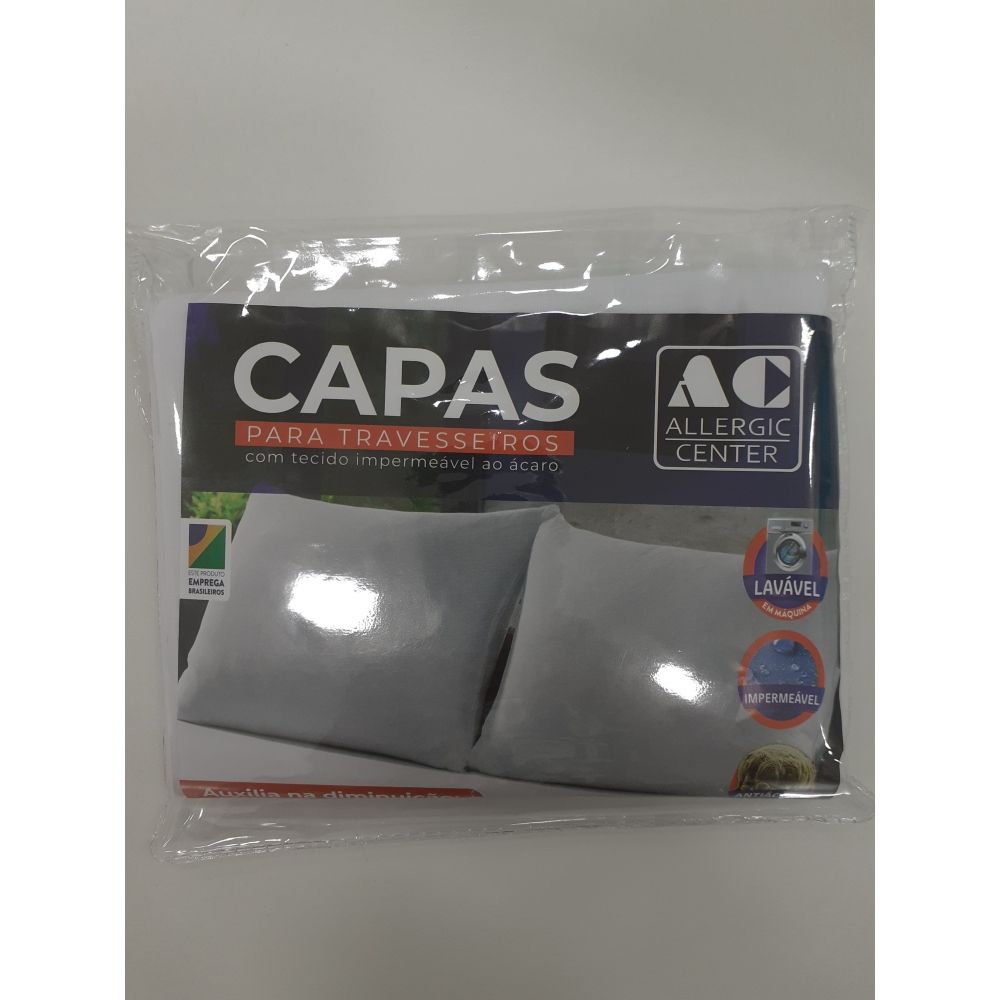 Capa Travesseiro com Tecido Impermeável ao ácaro - AC 100% Algodão 70cm x 50cm.