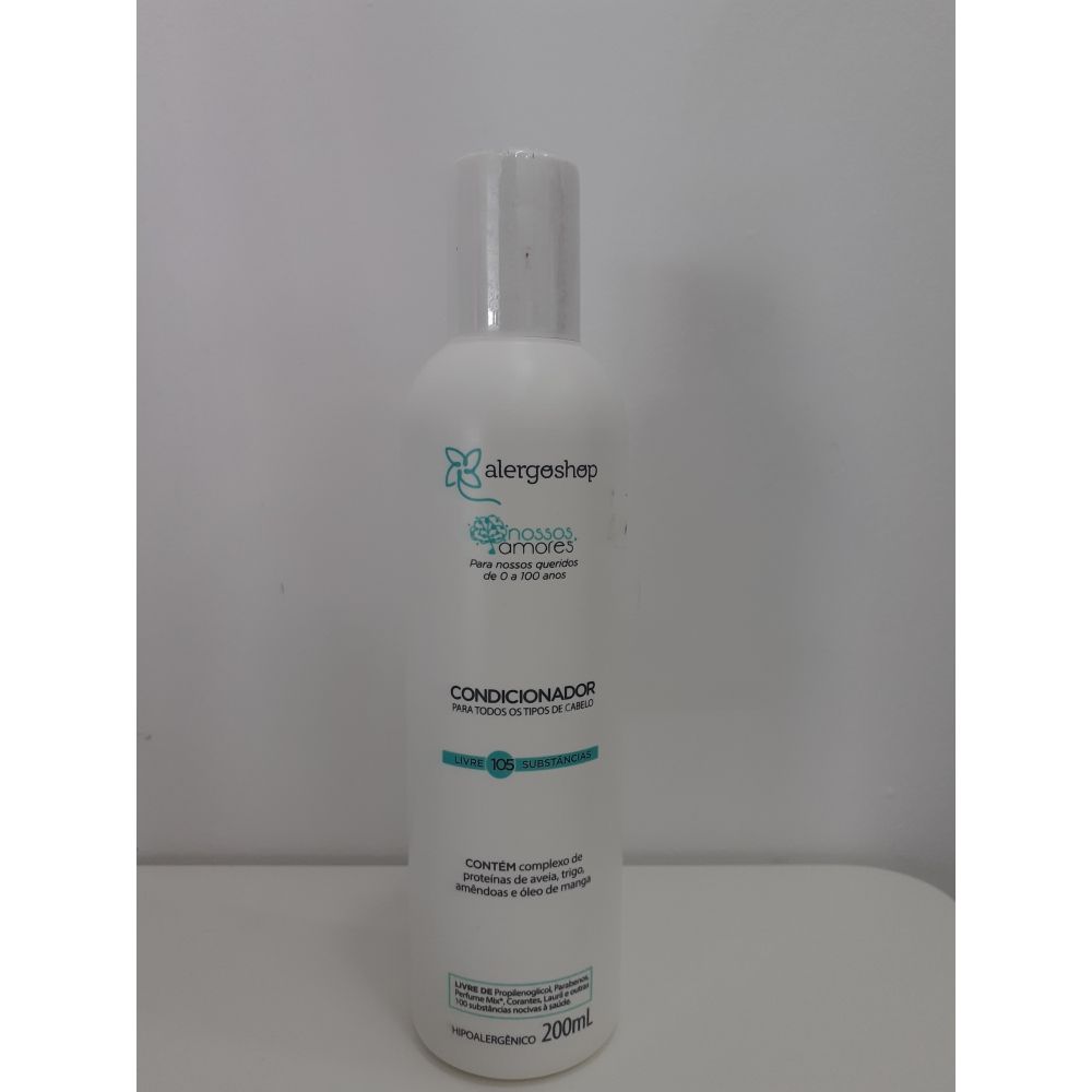 Condicionador Nossos Amores -alergoshop  para todos os Tipos de Cabelo 200ml