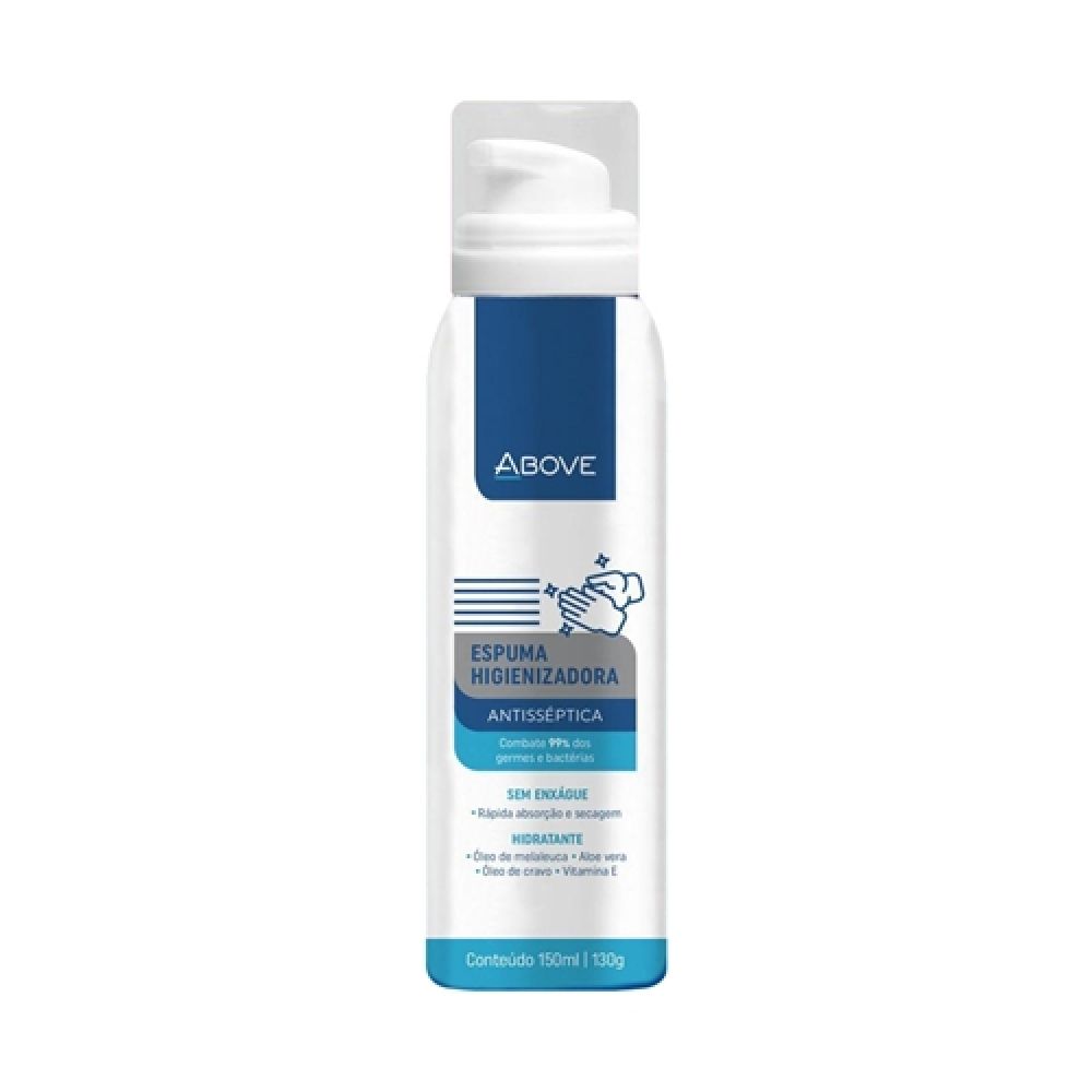 Álcool Espuma Higienizadora Antisséptica Spray para Mãos Above 150ml