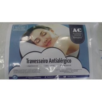 Travesseiro antialérgico com capa impermeável ao ácaro adulto 50x70