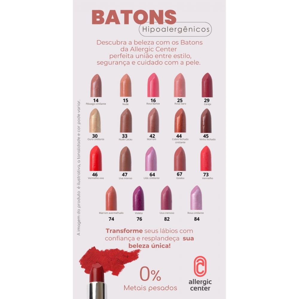 Batom hipoalergenico AC  33