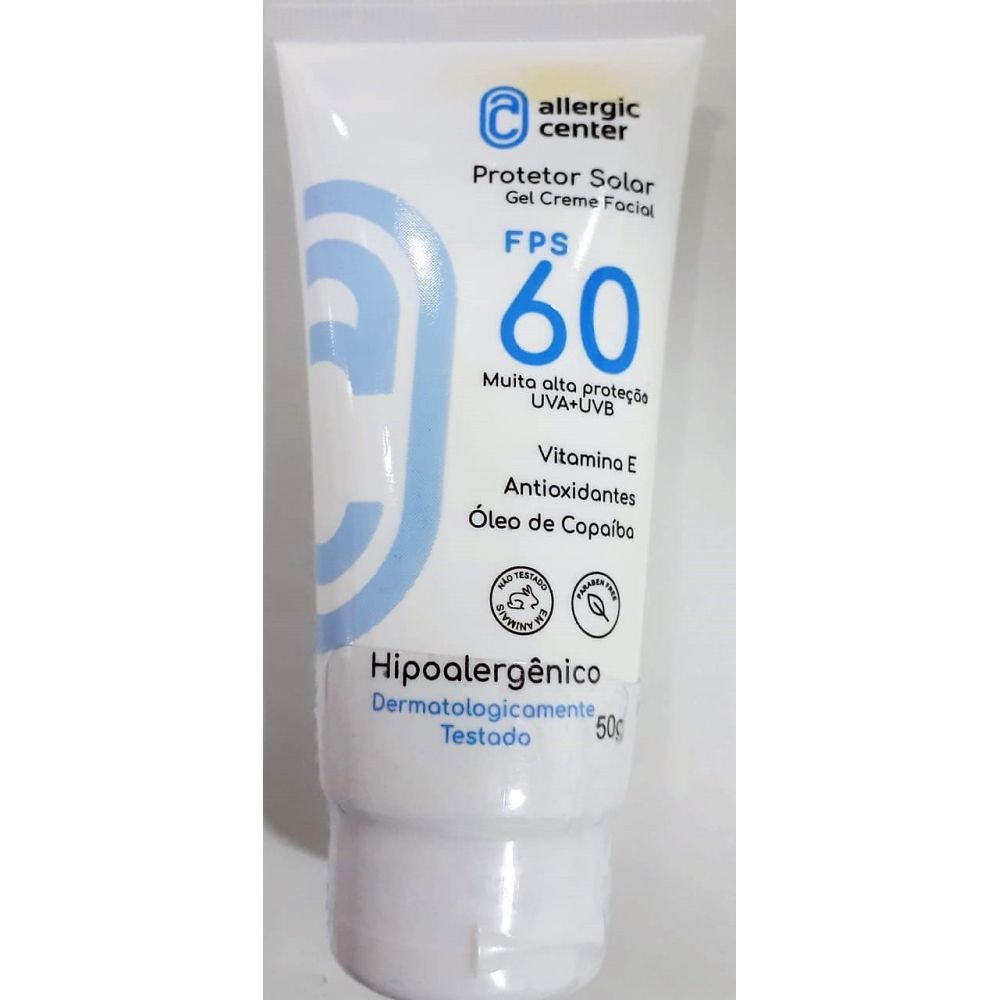 Protetor Solar Hipolaergenico FPS 60 - 50ml