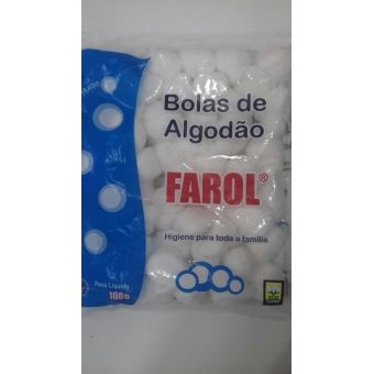 Algodão bola Farol 100 gr (S/A Fábrica de Tecidos São João  Evangelista - divisão saúde)